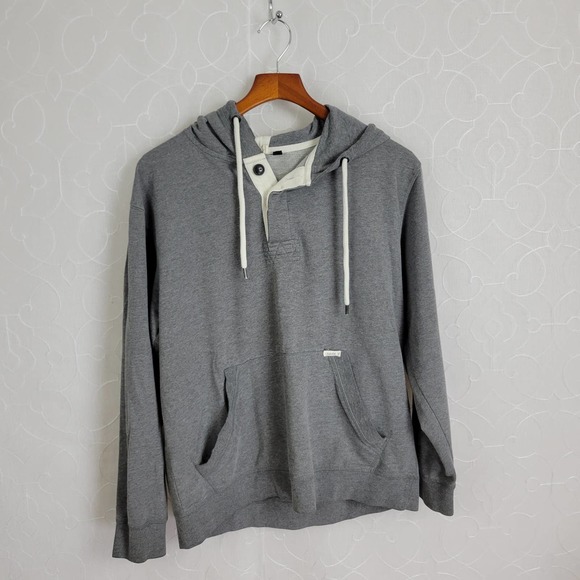 Univibe Women's Gray Hoodie Sweater Large Athletic Pullover Front Pockets - Picture 1 of 7